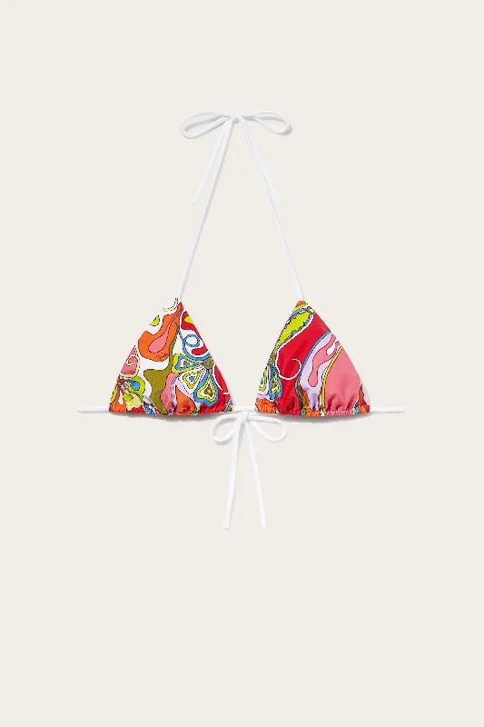 Orchidee-Print Bikini Top Triangle bikini, Simple, Sexy, Comfortable