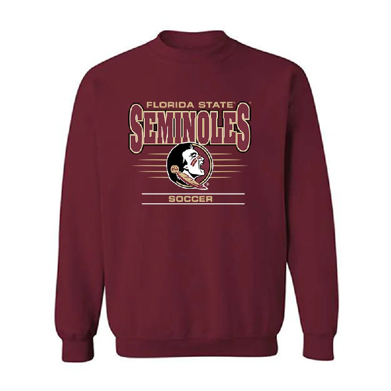 FSU - NCAA Women's Soccer : Ashlyn Puerta - Classic Shersey Crewneck Sweatshirt Hoodie with Button Classic Timeless