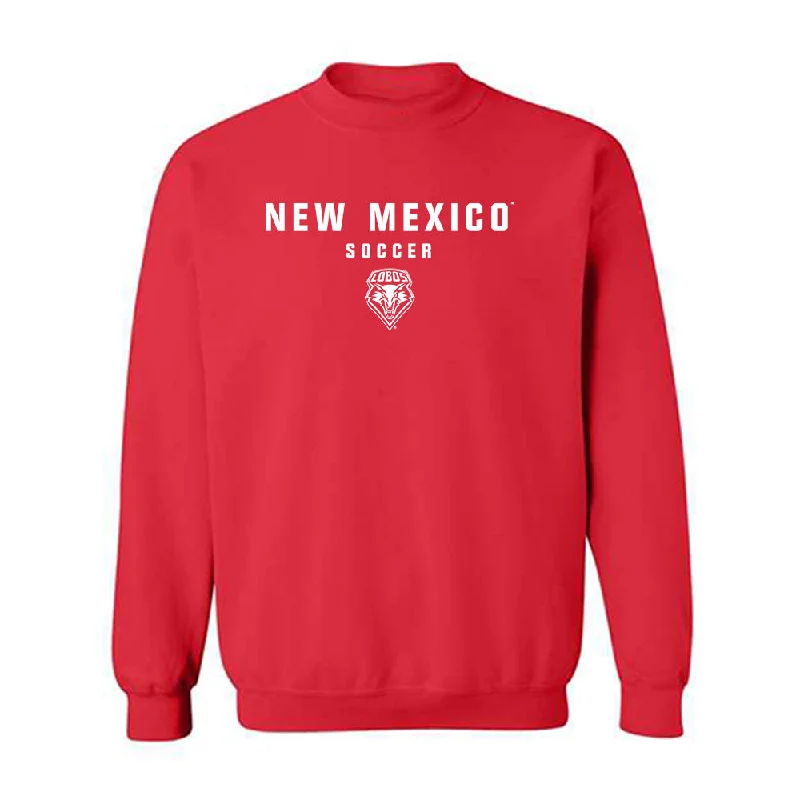 New Mexico - NCAA Women's Soccer : Savanah Sanchez - Classic Shersey Crewneck Sweatshirt Hoodie with Gradient Ombre Colorful