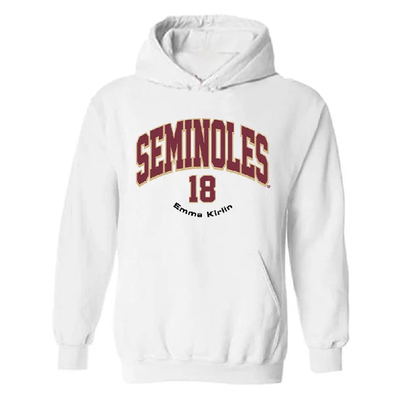 FSU - NCAA Women's Soccer : Emma Kirlin - Classic Fashion Shersey Hooded Sweatshirt Hoodie with Tie-Dye Psychedelic Retro