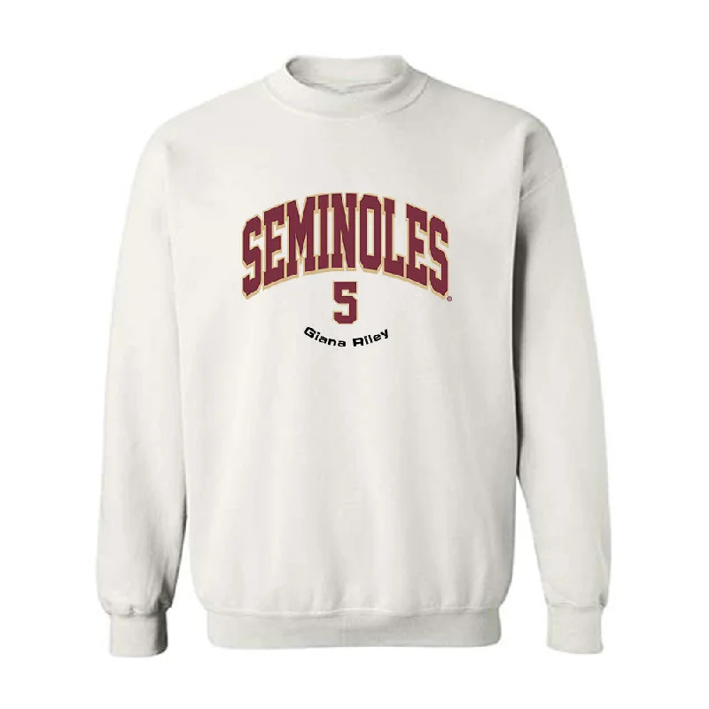 FSU - NCAA Women's Soccer : Giana Riley - Classic Fashion Shersey Crewneck Sweatshirt Hoodie with Half-Zip Sporty Casual