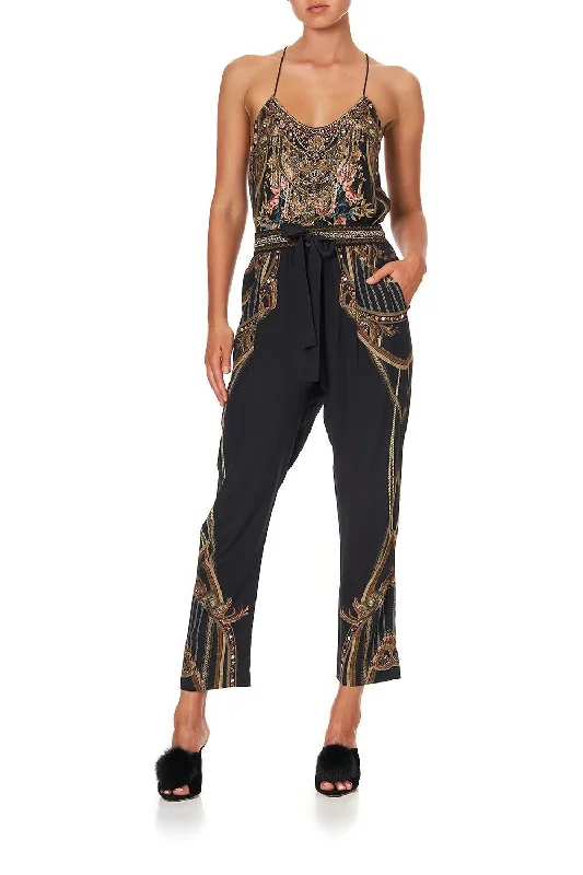 DROP CROTCH SLIM LEG PANT BELLE OF THE BAROQUE Cozy Fitted Pants