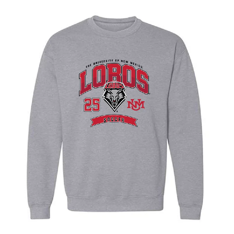 New Mexico - NCAA Women's Soccer : Samantha Corrie - Classic Fashion Shersey Crewneck Sweatshirt Hoodie with Slit Hem Functional Movement