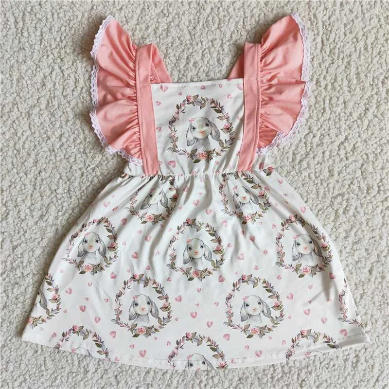 Easter Bunny Pink Lace Sleeve Skirt lace skirt intricate
